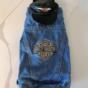 Harley Davidson puppy Jean jacket w/hat